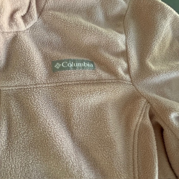 Women's Columbia XL Dusty Pink Lake Aloha Half Zip Fleece - Worn 2x - Picture 3 of 7